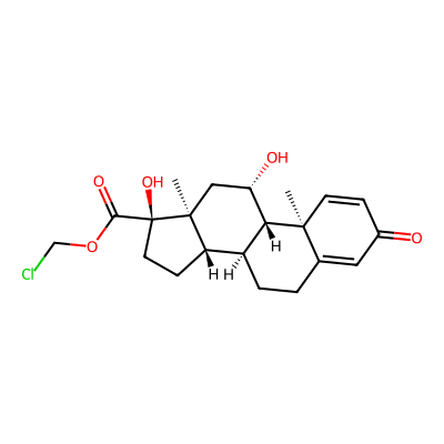 Chemical structure of Loteprednol
