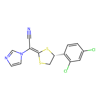 Chemical structure of Luliconazole