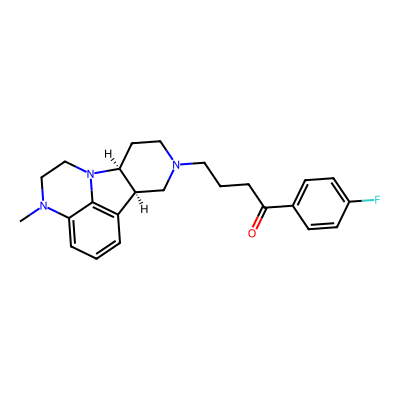 Chemical structure of Lumateperone