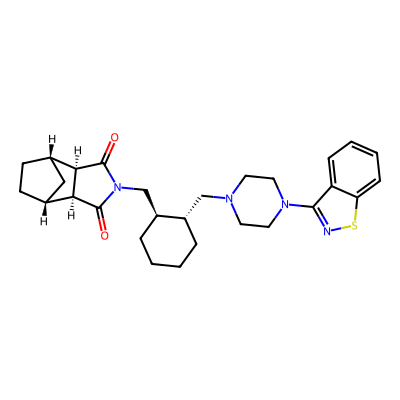 Chemical structure of Lurasidone