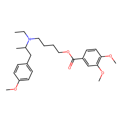 Chemical structure of Mebeverine