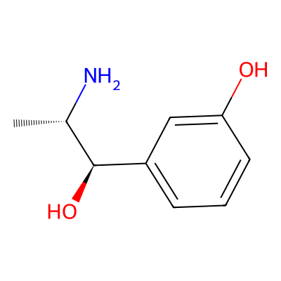 Chemical structure of Metaraminol