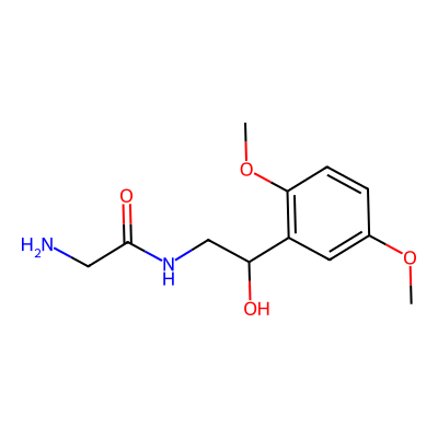 Chemical structure of Midodrine