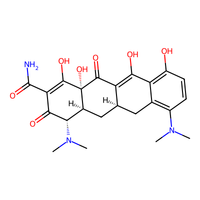 Chemical structure of Minocycline