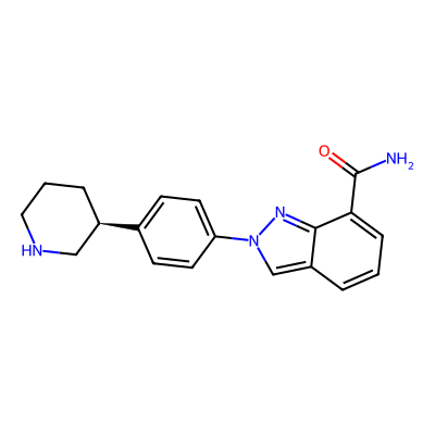 Chemical structure of Niraparib