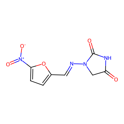 Chemical structure of Nitrofurantoin