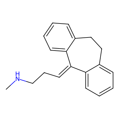 Chemical structure of Nortriptyline