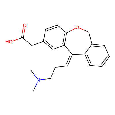 Chemical structure of Olopatadine