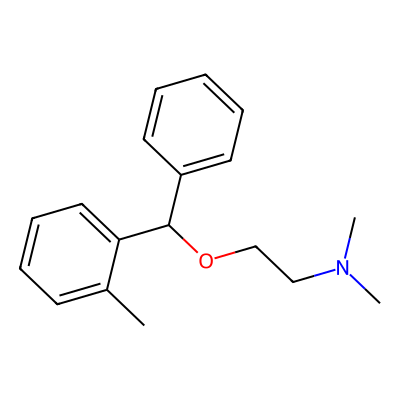 Chemical structure of Orphenadrine