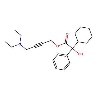 Chemical structure of Oxybutynin