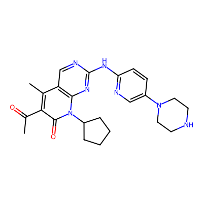 Chemical structure of Palbociclib