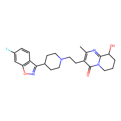 Chemical structure of Paliperidone