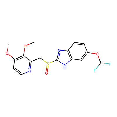 Chemical structure of Pantoprazole