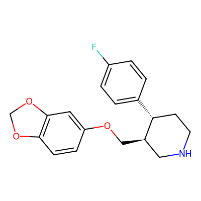 Chemical structure of Paroxetine