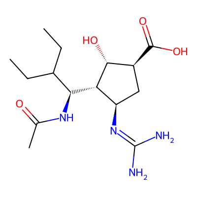 Chemical structure of Peramivir
