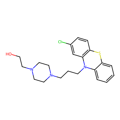 Chemical structure of Perphenazine