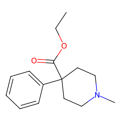 Chemical structure of Pethidine