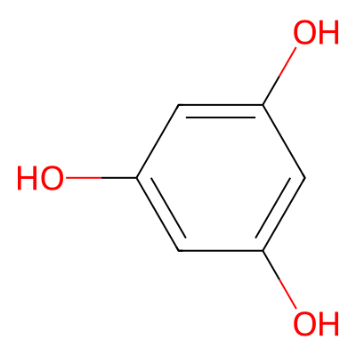 Chemical structure of Phloroglucinol