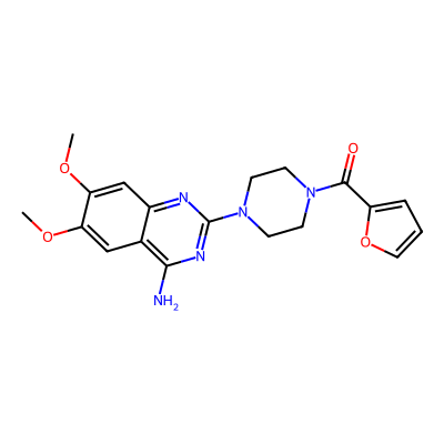 Chemical structure of Prazosin