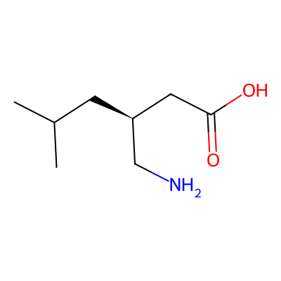 Chemical structure of Pregabalin