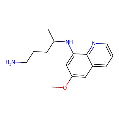 Chemical structure of Primaquine