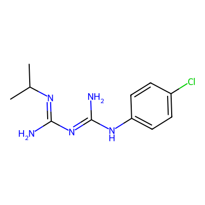 Chemical structure of Proguanil