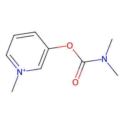 Chemical structure of Pyridostigmine