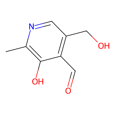 Chemical structure of Pyridoxal