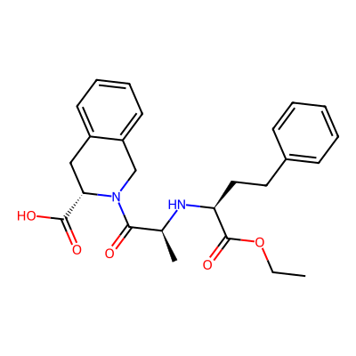Chemical structure of Quinapril