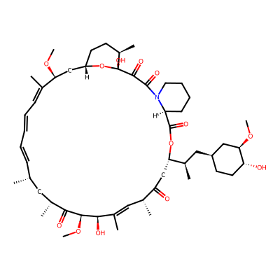 Chemical structure of Rapamycin