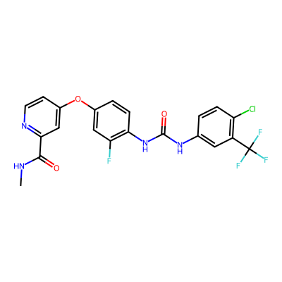 Chemical structure of Regorafenib
