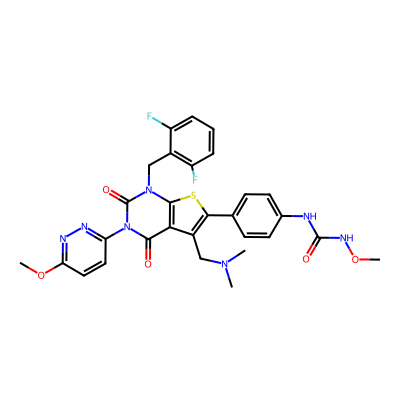Chemical structure of Relugolix