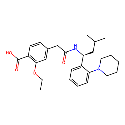 Chemical structure of Repaglinide
