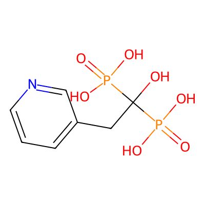 Chemical structure of Risedronate
