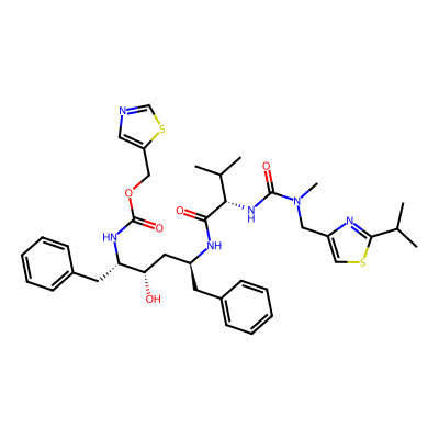 Chemical structure of Ritonavir