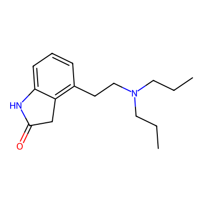 Chemical structure of Ropinirole