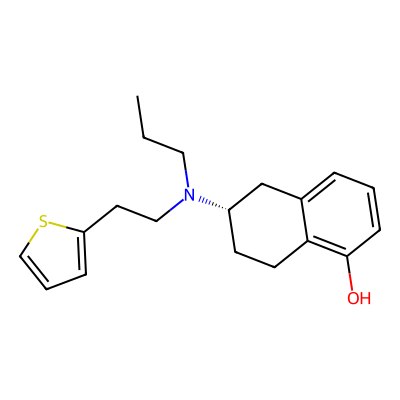 Chemical structure of Rotigotine