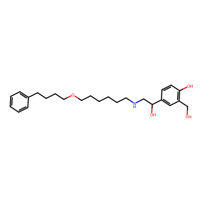 Chemical structure of Salmeterol