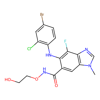 Chemical structure of Selumetinib