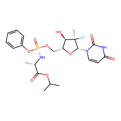 Chemical structure of Sofosbuvir