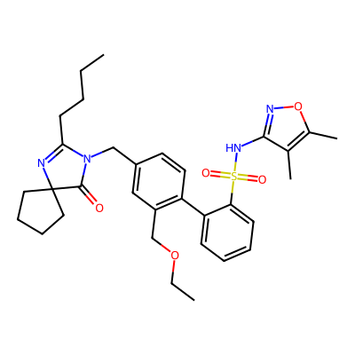 Chemical structure of Sparsentan