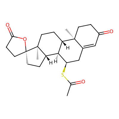 Chemical structure of Spironolactone