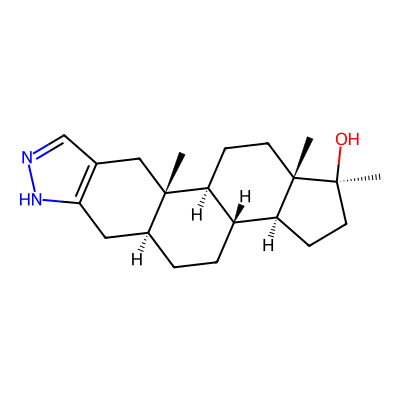 Chemical structure of Stanozolol