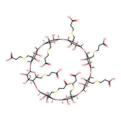 Chemical structure of Sugammadex