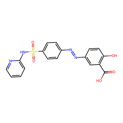 Chemical structure of Sulfasalazine