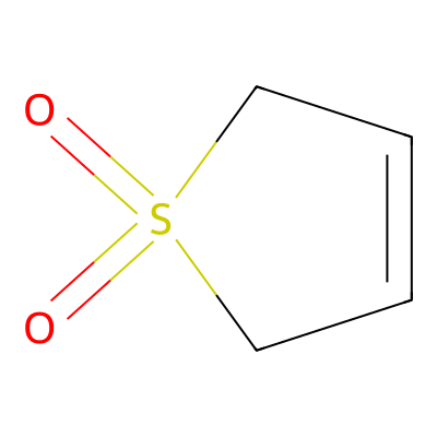 Chemical structure of Sulfolene
