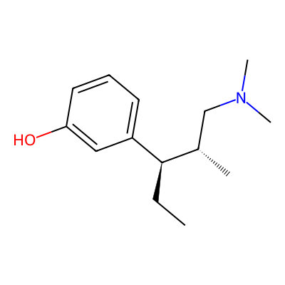 Chemical structure of Tapentadol