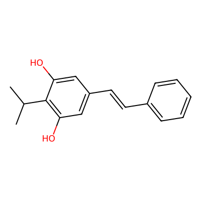 Chemical structure of Tapinarof