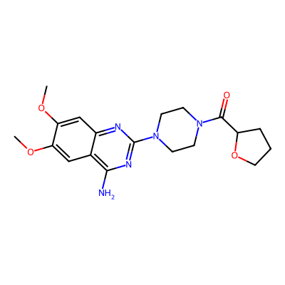 Chemical structure of Terazosin