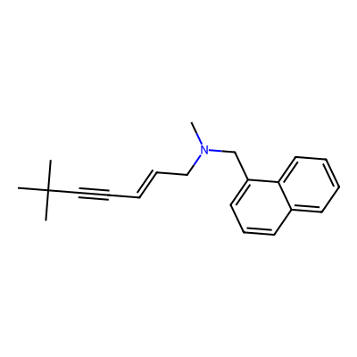 Chemical structure of Terbinafine